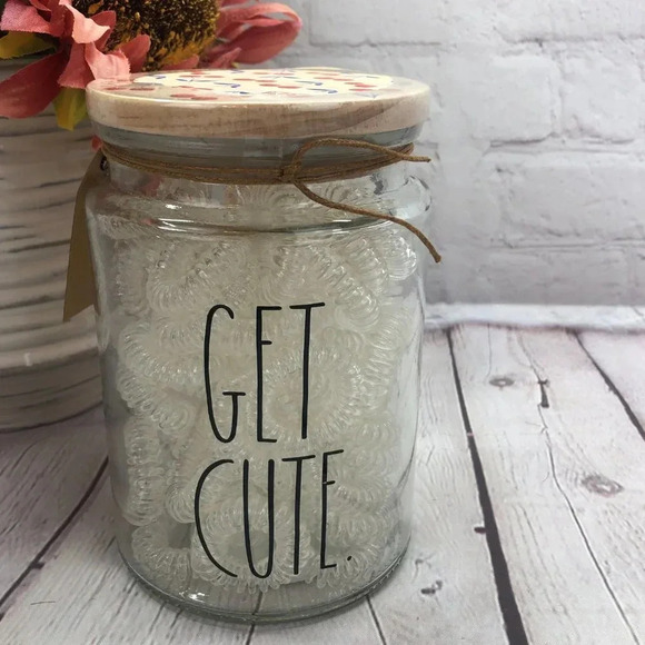 Rae Dunn GET CUTE Jar cherries - Picture 3 of 6